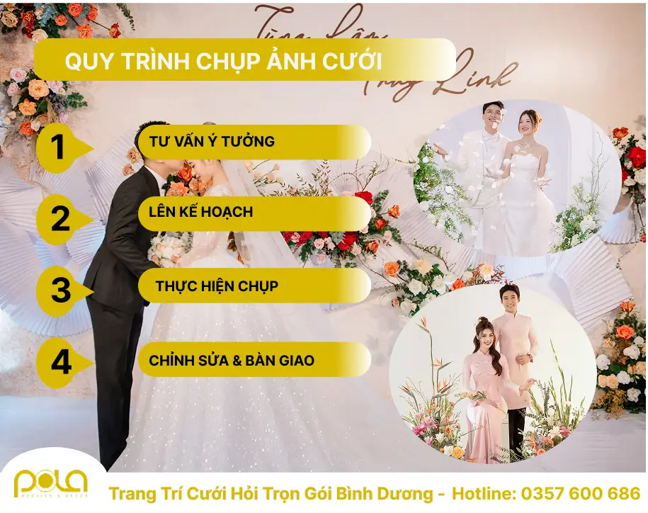 Quy trình chụp ảnh cưới tại Pola Wedding