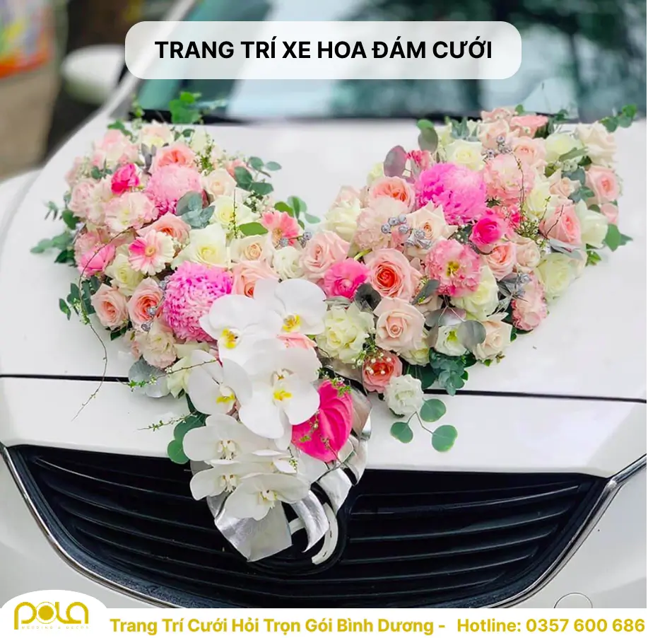 Trang Trí Xe Hoa Đám Cưới Tại Bình Dương