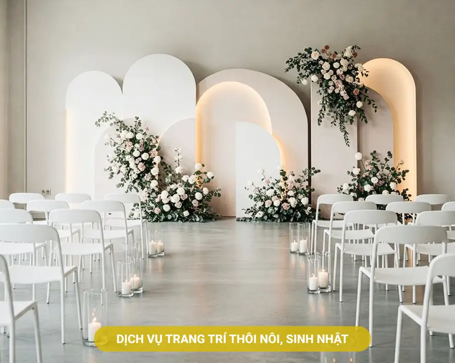 Dịch vụ trang trí tiệc thôi nôi , sinh nhật Bình Dương