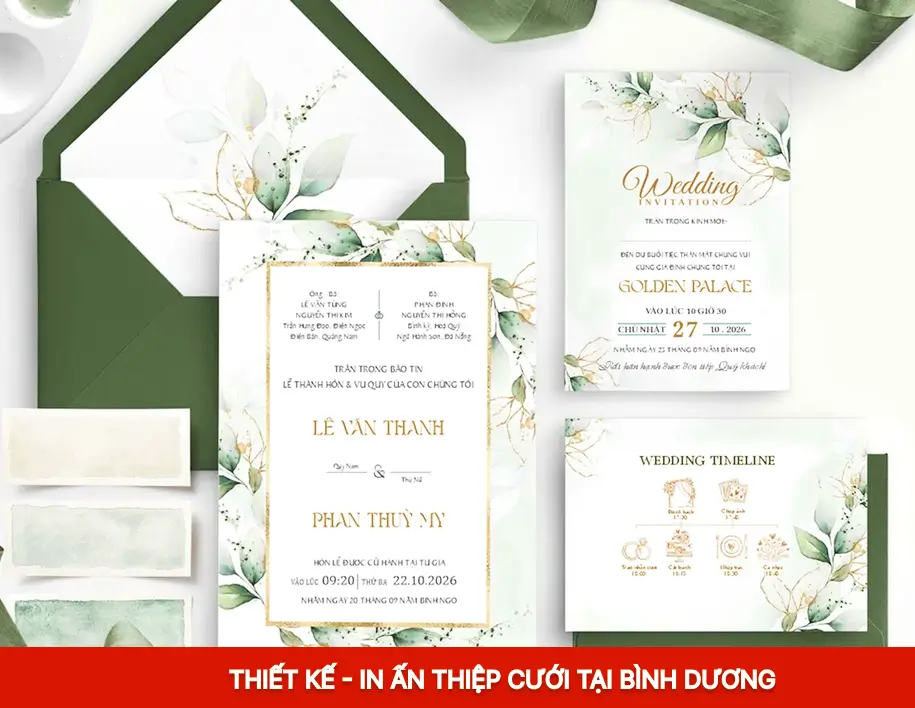 Thiết Kế Thiệp Cưới - In Ấn Thiệp Cưới Tại Bình Dương