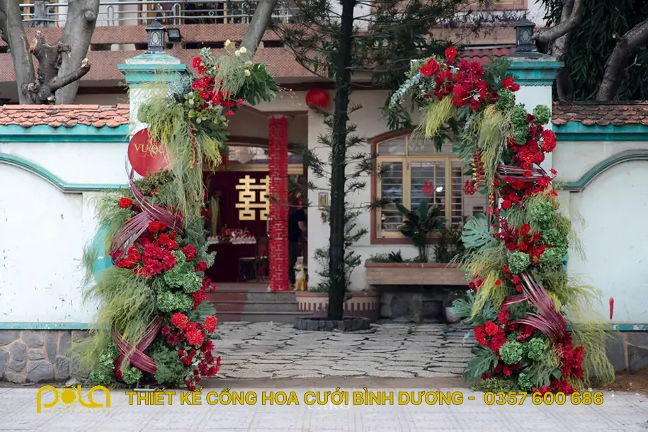Cổng hoa Bình Dương - Pola Wedding mẫu 11