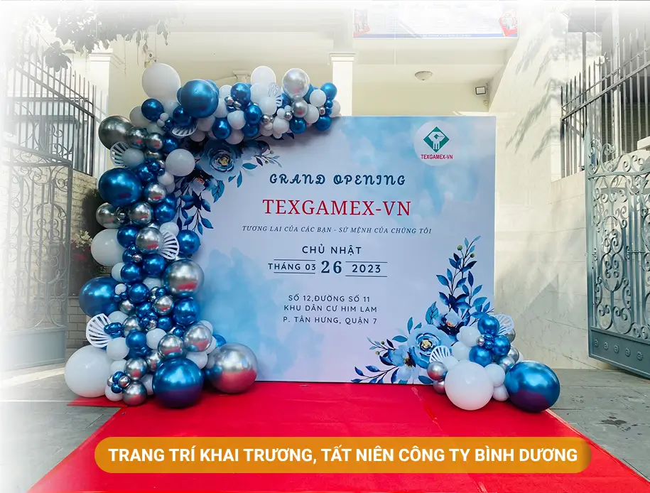 Trang trí khai trương tại Bình Dương