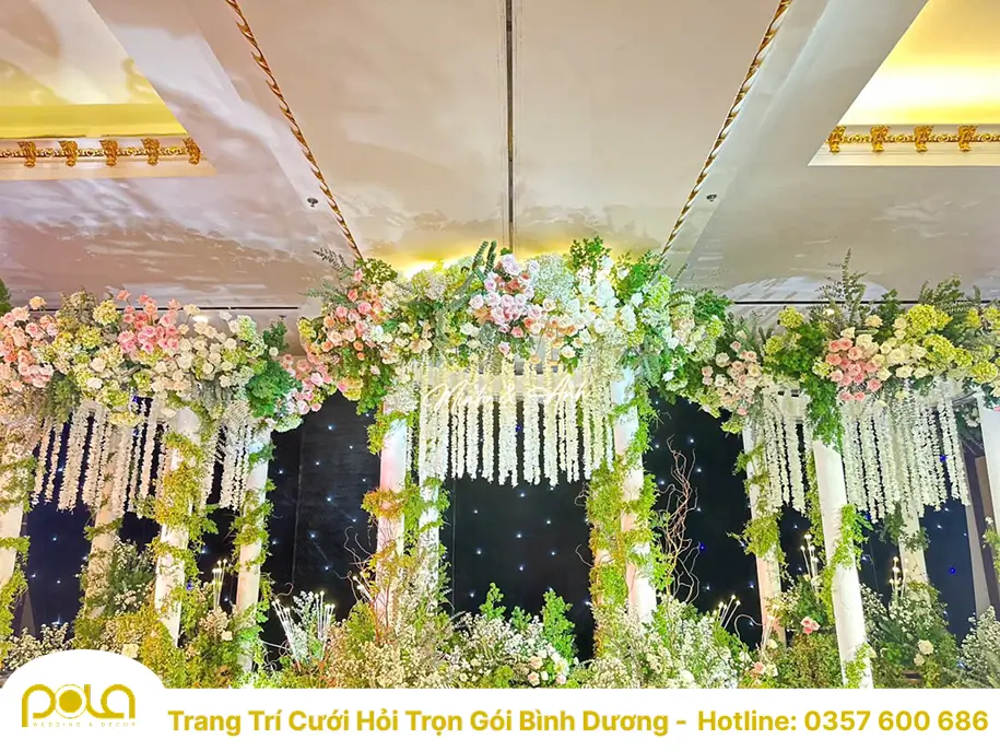 Trang Trí Nhà Hàng Tiệc Cưới Tại Bình Dương - Pola Wedding