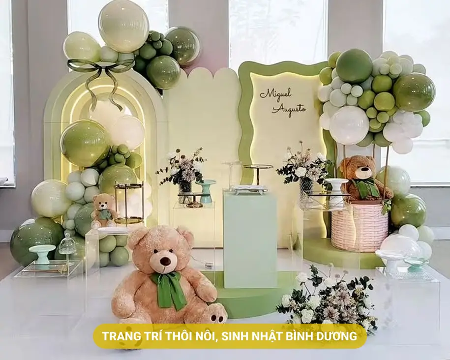 Trang Trí Tiệc Thôi Nôi, Sinh Nhật Tại Bình Dương