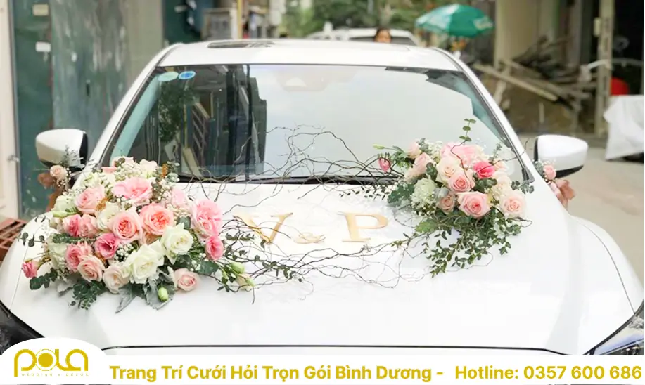Trang trí xe hoa đám cưới tại Bình Dương