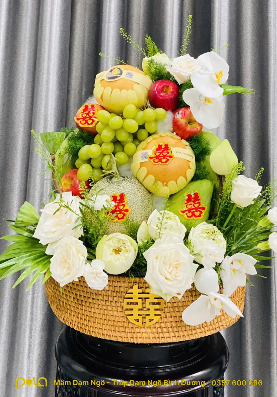 Mâm dạm ngõ, tráp dạm ngõ Bình Dương - Pola Wedding