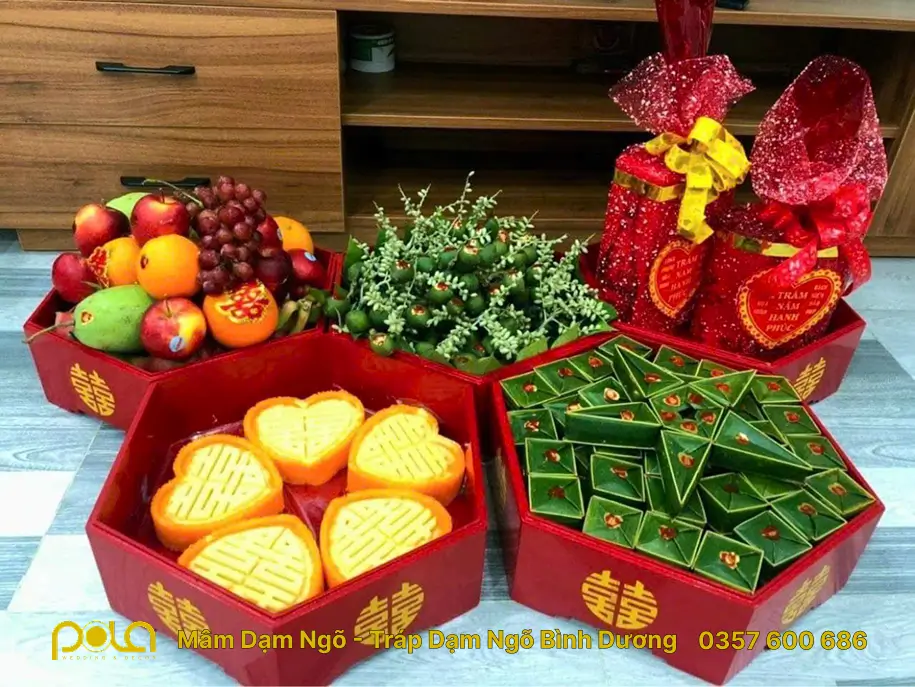 Mâm Quả Dạm Ngõ, Tráp Dạm Ngõ Bình Dương