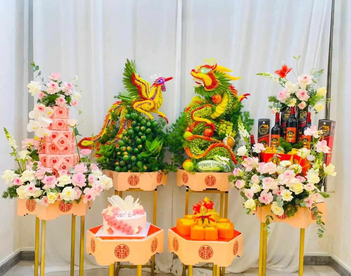 Mẫu 2 Mâm quả cưới hỏi đẹp Bình Dương