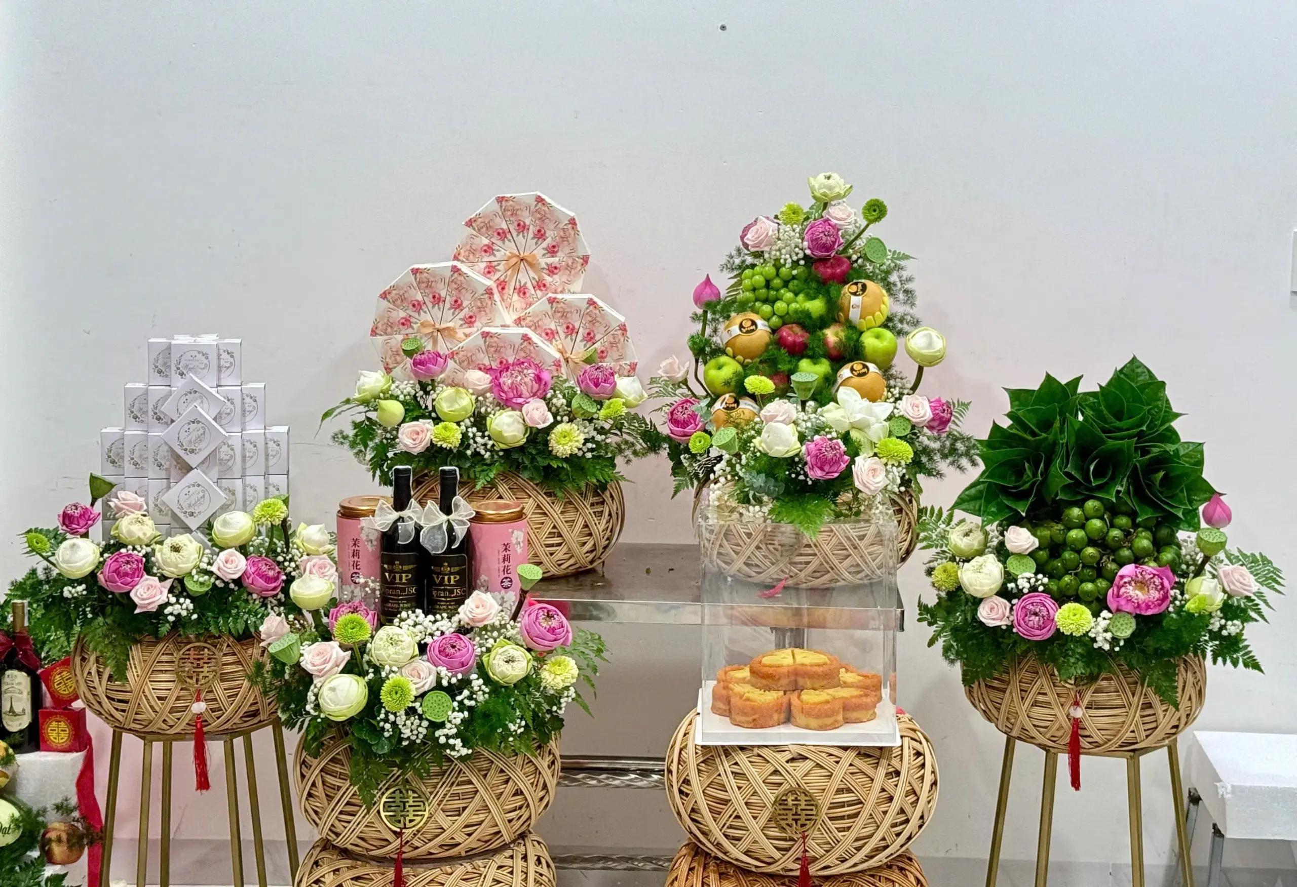 Mẫu 9 Mâm quả cưới hỏi đẹp Bình Dương