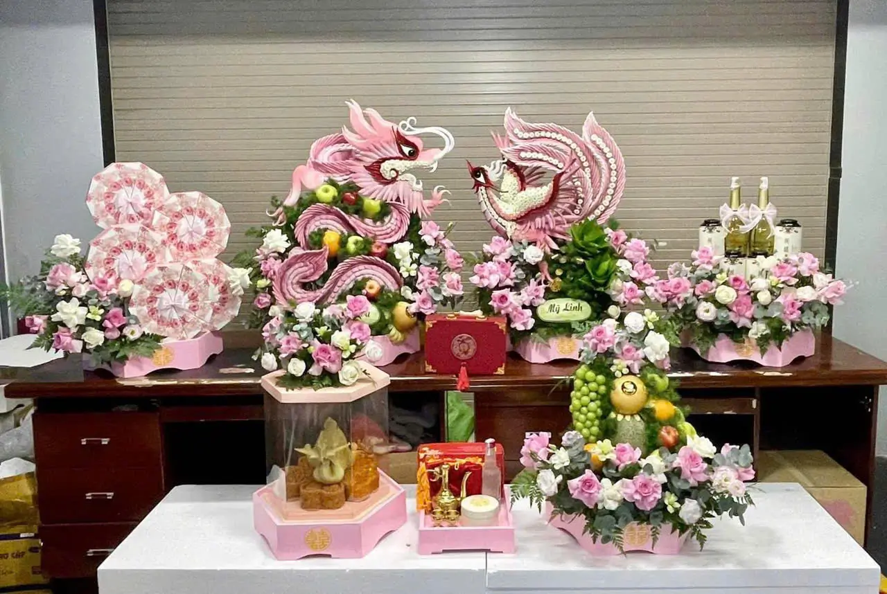 Mẫu 7 Mâm quả cưới hỏi đẹp Bình Dương