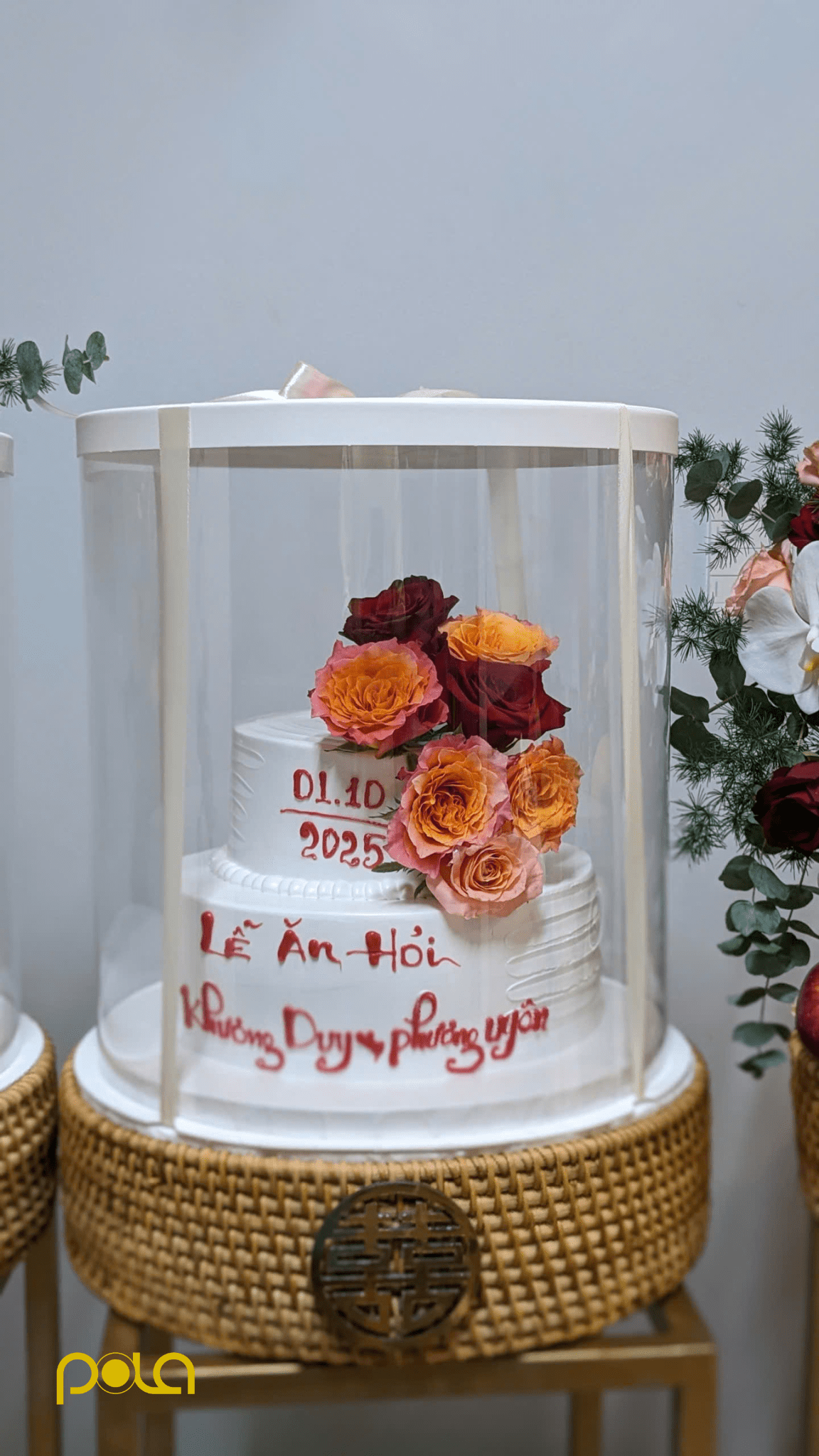 Mam qua dam hoi sieu xinh cap dau re tai binh duong cua polawedding