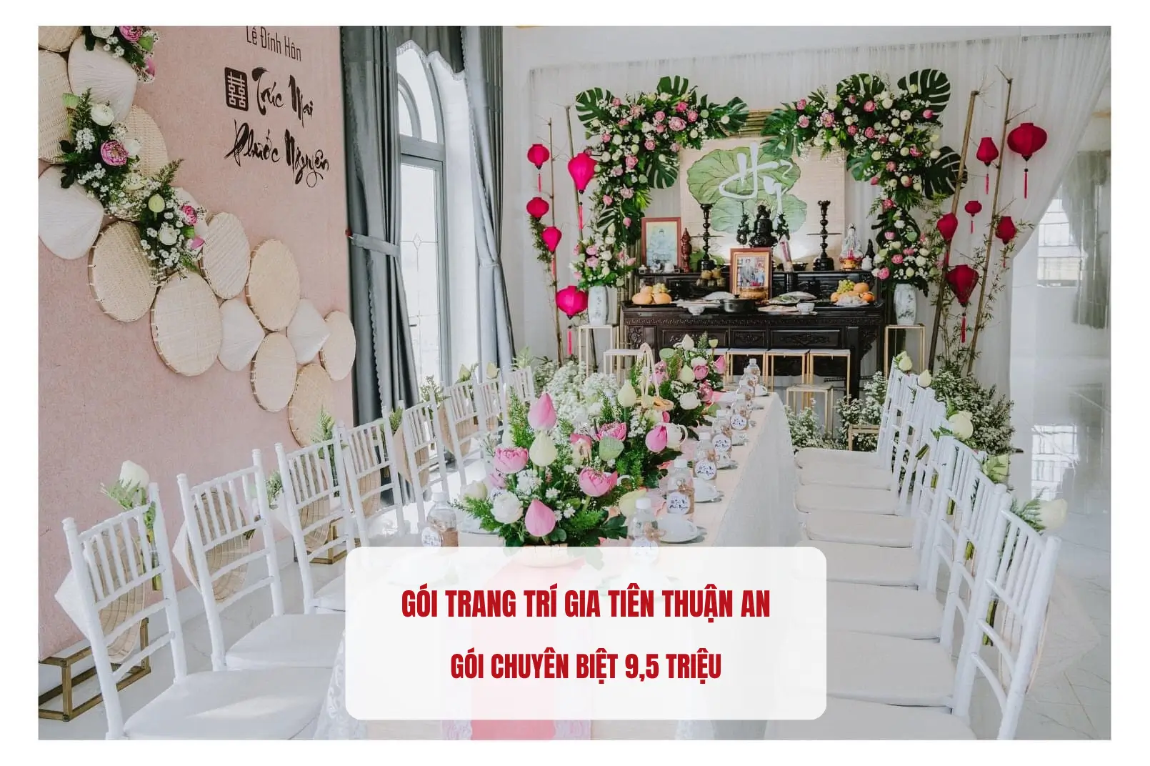 trang trí gia tiên Thuận An gói chuyên biệt 9,5 triệu